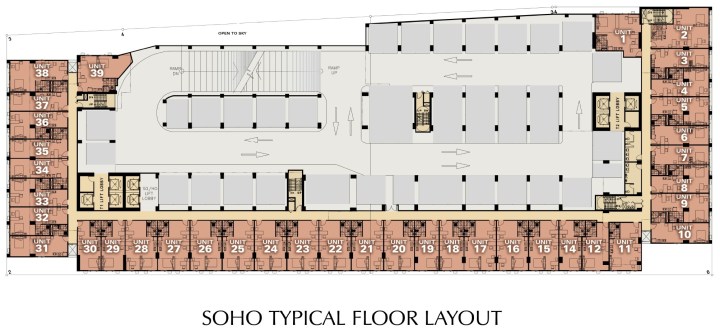 SOHO Typical Floor Layout