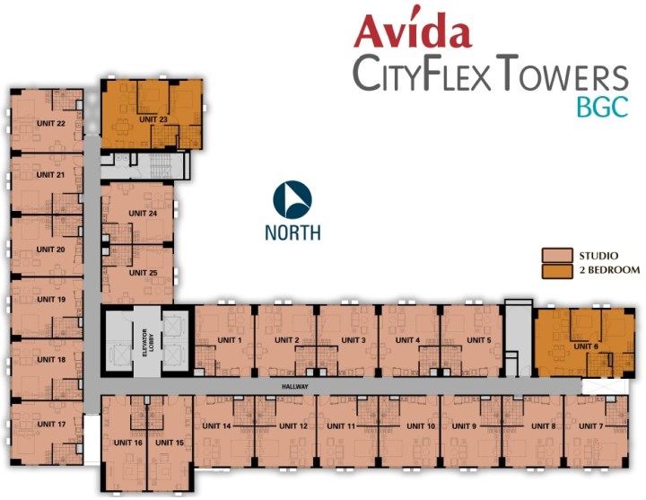Typical Floor Plan Tower 1